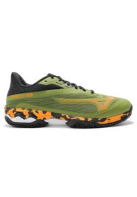 Buty do tenisa męskie Mizuno Wave Exceed Light 2. Kolor: zielony. Materiał: materiał, syntetyk. Szerokość cholewki: normalna. Model: Mizuno Wave. Sport: tenis