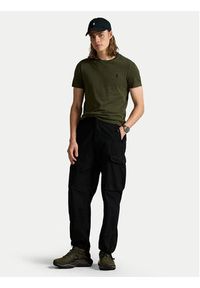 Polo Ralph Lauren T-Shirt 710671438180 Zielony Custom Slim Fit. Typ kołnierza: polo. Kolor: zielony. Materiał: bawełna #5