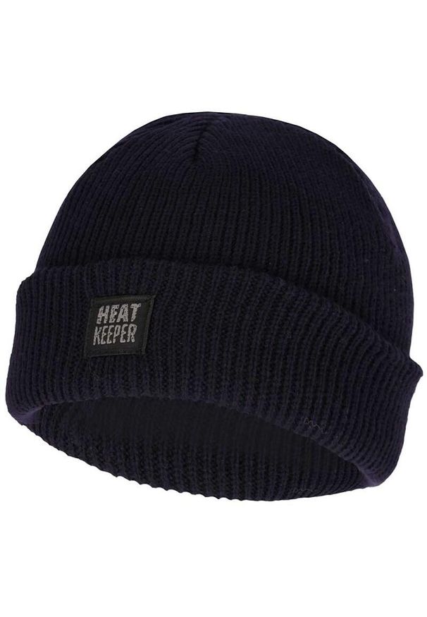 HEAT KEEPER - Wodoodporna i wiatroszczelna czapka termoaktywna Heatkeeper w kolorze granatowy. Kolor: niebieski. Sezon: zima. Styl: sportowy