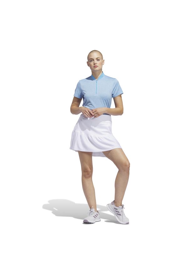 Adidas - Damska koszulka polo adidas Jacquard Ultimate365. Typ kołnierza: polo. Kolor: niebieski. Styl: sportowy