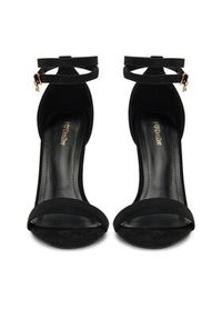 DeeZee Sandały LB0607-1 Czarny. Kolor: czarny. Materiał: materiał #6