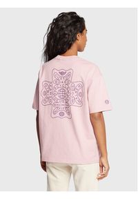 Deus Ex Machina T-Shirt Mandala DLF221542D Różowy Oversize. Kolor: różowy. Materiał: bawełna
