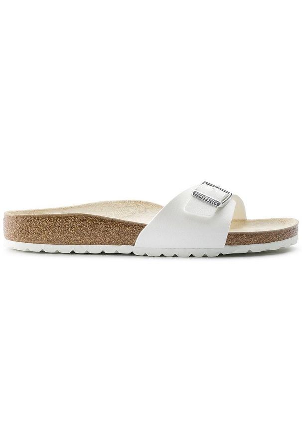 Klapki damskie Birkenstock Madrid BF. Kolor: biały. Materiał: syntetyk, materiał