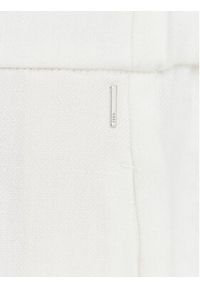 BOSS Spodnie materiałowe Tiana 50557443 Biały Relaxed Fit. Kolor: biały. Materiał: wiskoza, len #2