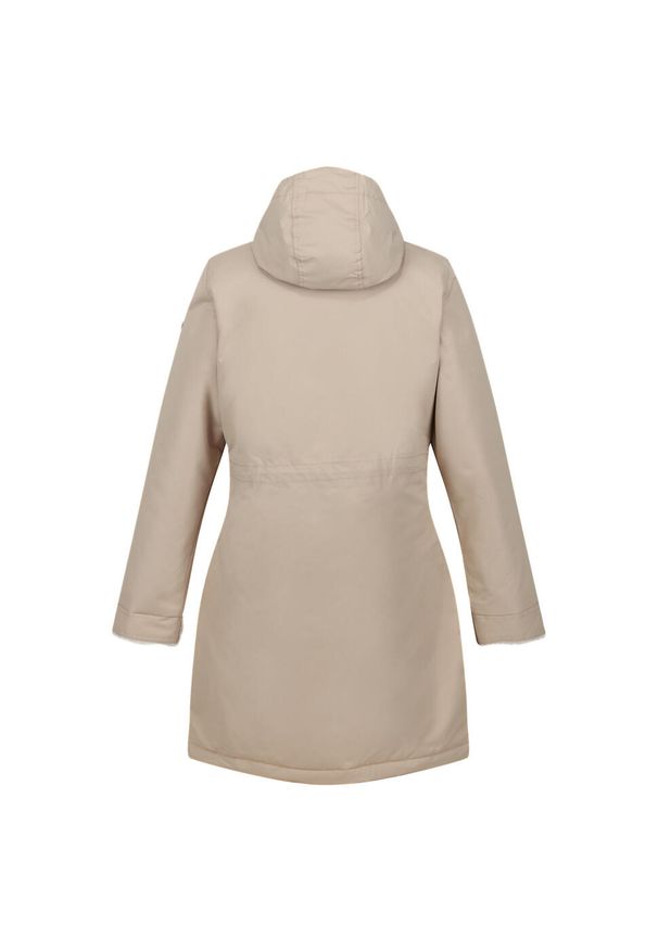 Regatta - Damska Kurtka Parka Ocieplana Przeciwdeszczowa Romine. Kolor: wielokolorowy, biały, beżowy. Sport: turystyka piesza