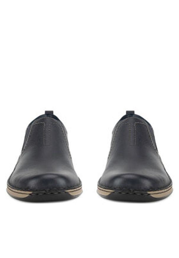 Rieker Półbuty 05264-14 Granatowy. Kolor: niebieski. Materiał: skóra