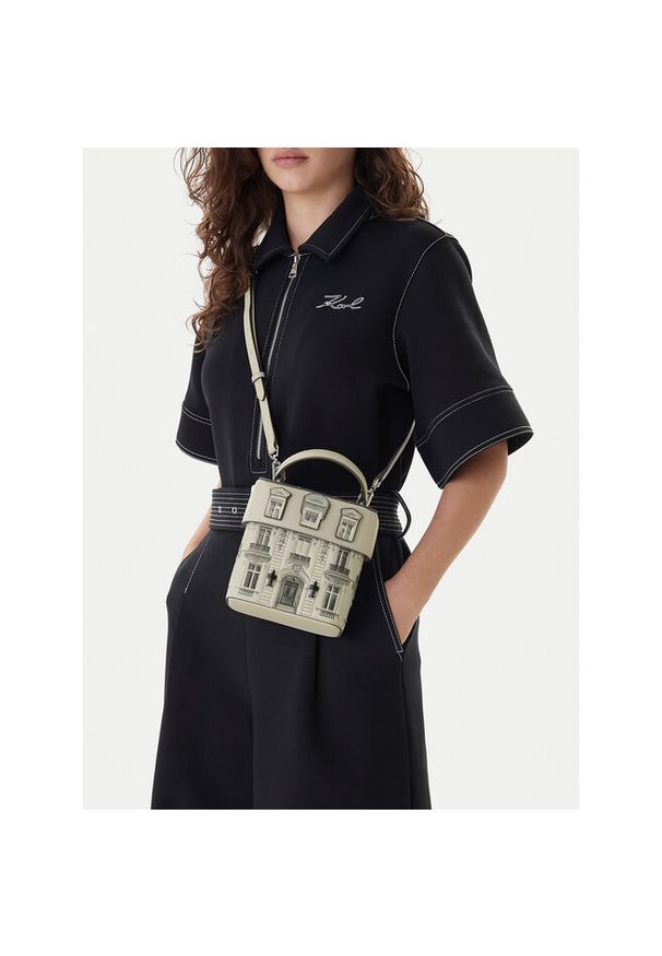 Karl Lagerfeld - Torebka KARL LAGERFELD. Kolor: beżowy