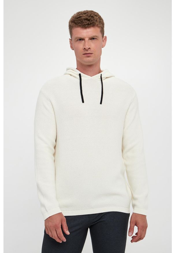 Armani Exchange - Sweter męski z kapturem ARMANI EXCHANGE. Typ kołnierza: kaptur