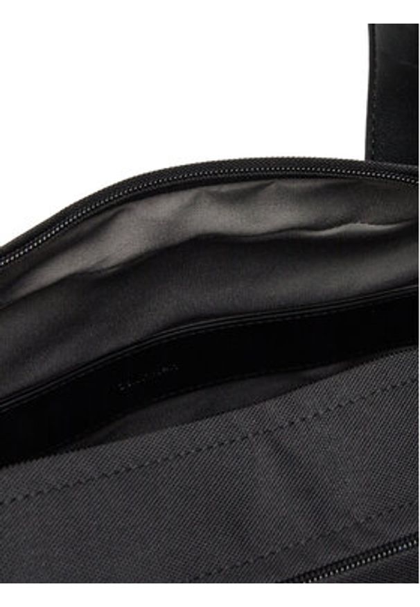 Calvin Klein Torba na laptopa Contrast Commuter Bag LV04D3032G Czarny. Kolor: czarny. Materiał: skóra