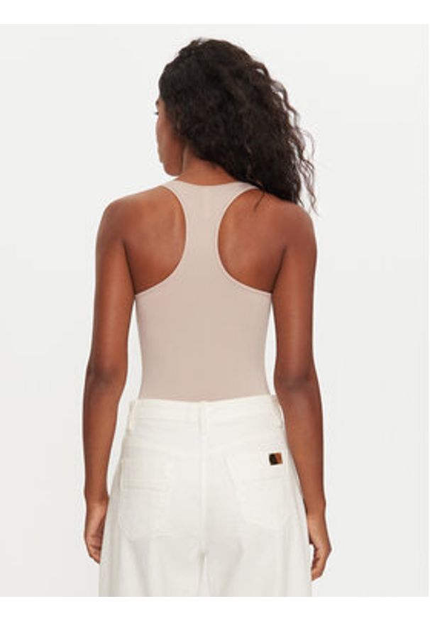 TOMMY HILFIGER - Tommy Hilfiger Body UW0UW05512 Beżowy Slim Fit. Kolor: beżowy. Materiał: syntetyk