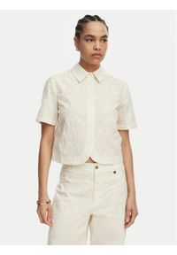 Liu Jo Koszula WA6508 T472A Kremowy Regular Fit. Kolor: kremowy. Materiał: bawełna #1