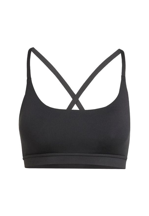 Adidas - Biustonosz adidas All Me Light Support. Kolor: czarny. Sport: joga i pilates