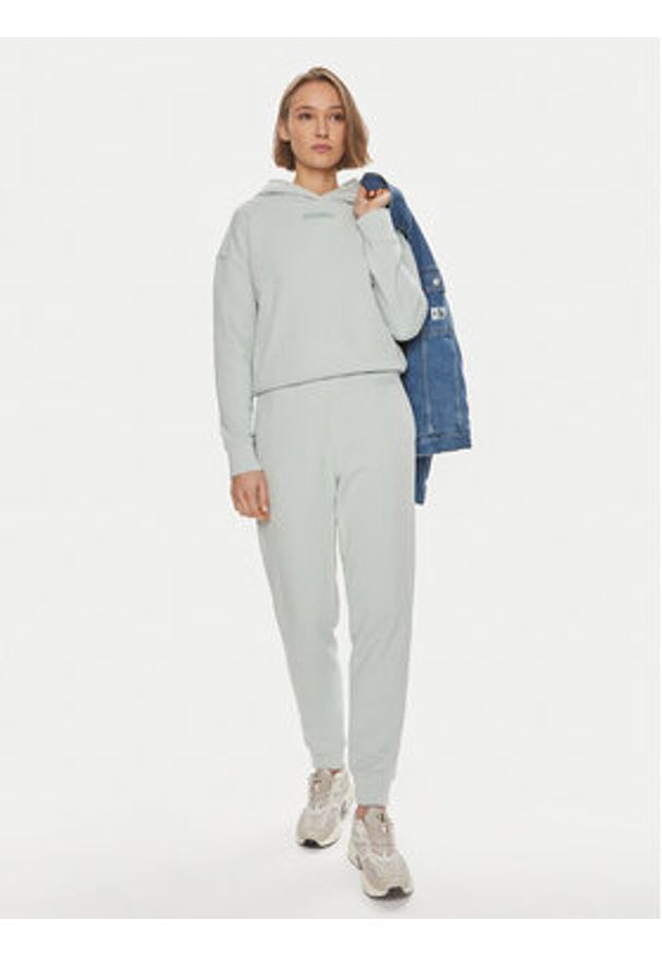Calvin Klein Bluza Micro Logo K20K206631 Zielony Regular Fit. Kolor: zielony. Materiał: bawełna