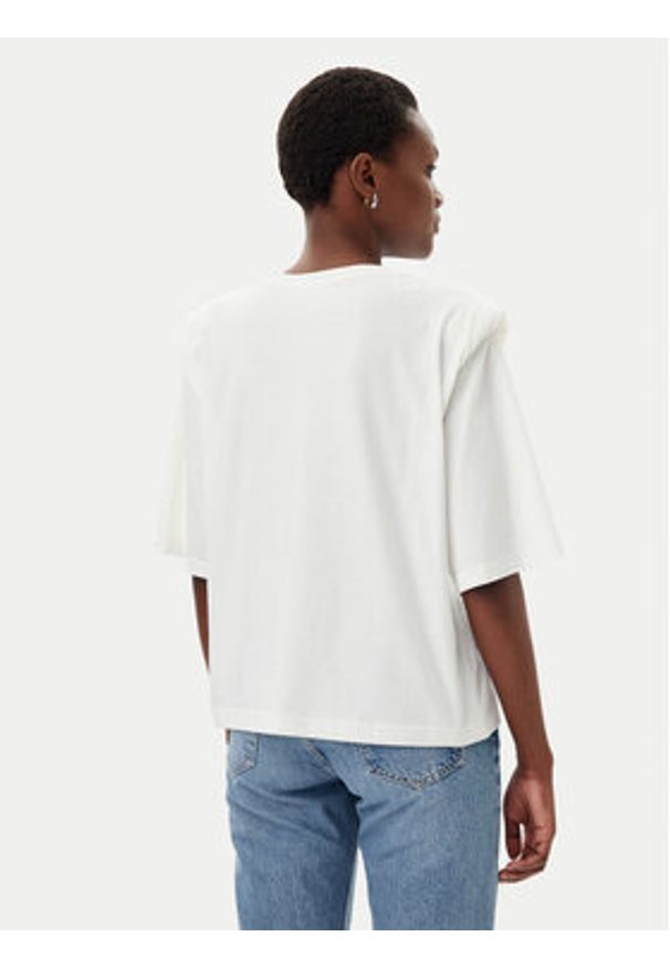 ViCOLO T-Shirt RD0013 Biały Regular Fit. Kolor: biały. Materiał: bawełna