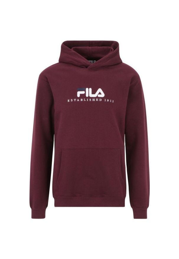 Fila - Męska Bluza Z Kapturem Brunssum. Typ kołnierza: kaptur. Kolor: czerwony