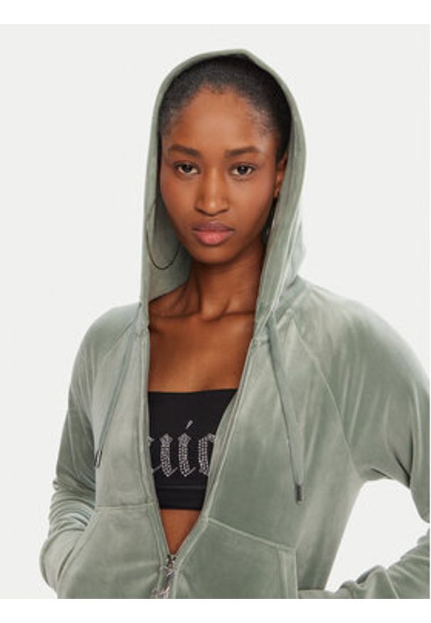 Juicy Couture Bluza Madison JCWA122001 Zielony Slim Fit. Kolor: zielony. Materiał: syntetyk