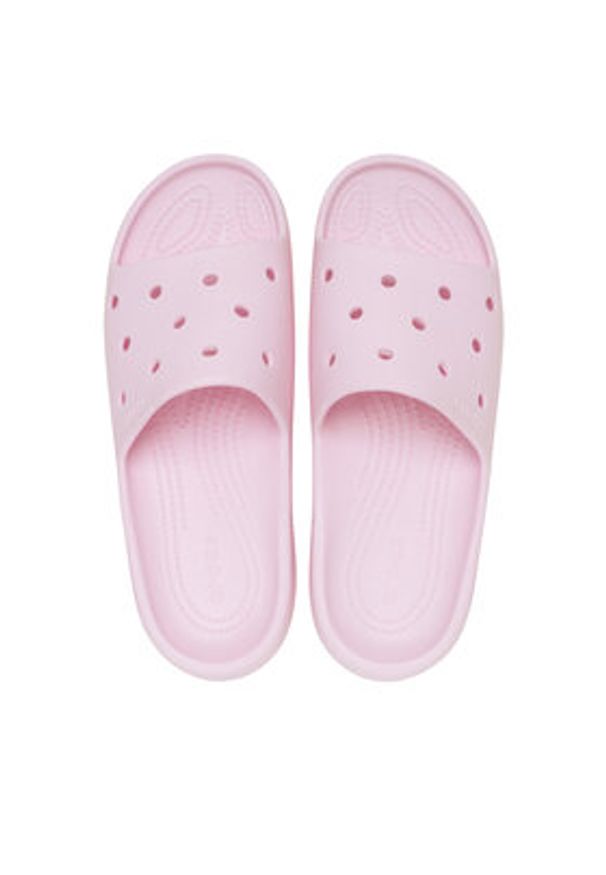 Crocs Klapki Classic Slide v2 209401 Różowy. Kolor: różowy