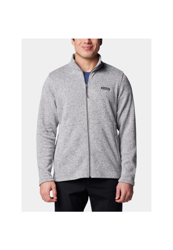 columbia - Sweter Męski Columbia Alto Pass. Kolor: szary. Materiał: polar. Sport: turystyka piesza