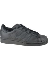 Adidas - Buty adidas Superstar Jr FU7713 czarne szare. Kolor: szary, wielokolorowy, czarny. Model: Adidas Superstar #1