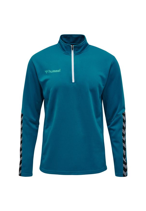 Bluza do piłki ręcznej dla dzieci Hummel demi-zip hml AUTHENTIC. Kolor: wielokolorowy, turkusowy, niebieski. Materiał: materiał. Sport: fitness
