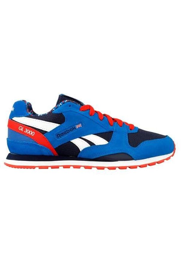 Buty do chodzenia dla dzieci Reebok GL 3000. Kolor: niebieski. Materiał: syntetyk, tkanina, materiał. Szerokość cholewki: normalna. Sport: turystyka piesza