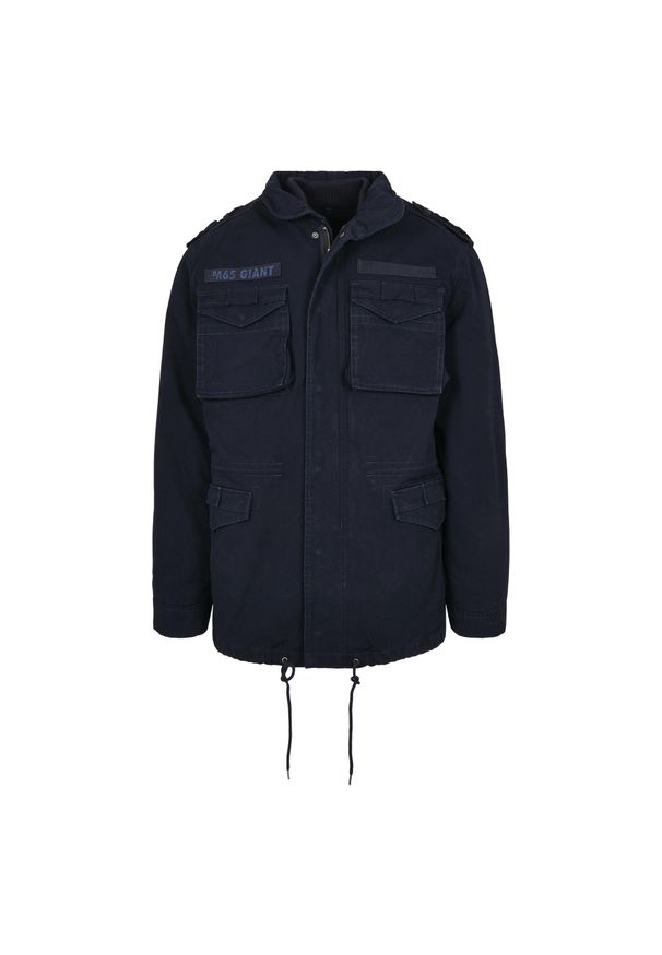 BUILD YOUR BRAND - Męska Kurtka M65 Giant Padded Jacket. Kolor: niebieski