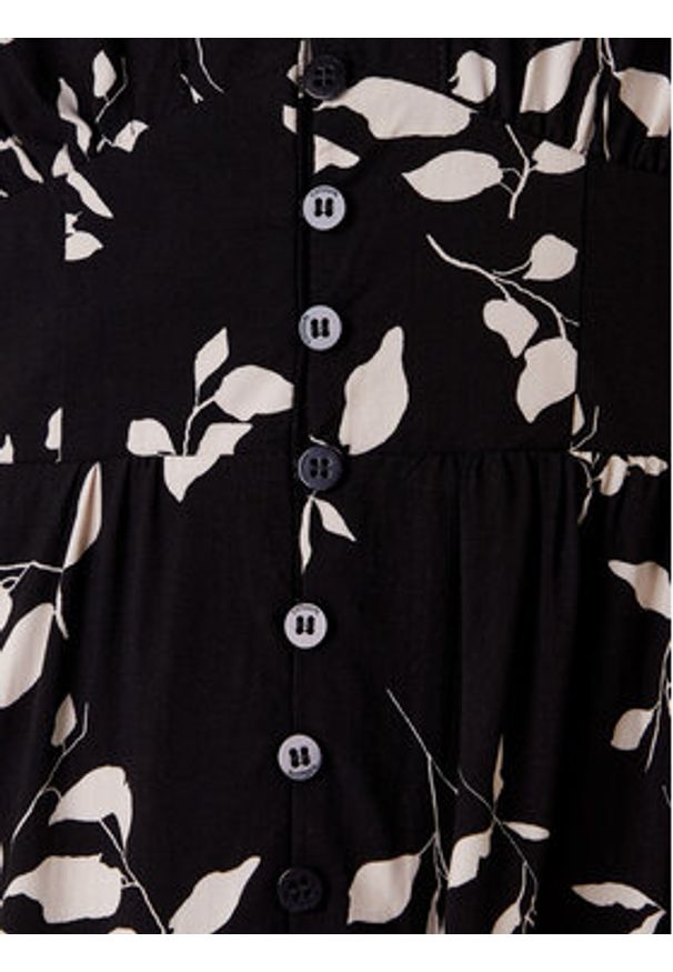 Tatuum Sukienka codzienna Naela 1 T2504.212 Czarny Regular Fit. Okazja: na co dzień. Kolor: czarny. Materiał: wiskoza. Typ sukienki: proste. Styl: casual