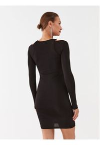 Just Cavalli Sukienka koktajlowa 75PAO9A4 Czarny Slim Fit. Kolor: czarny. Materiał: wiskoza. Styl: wizytowy