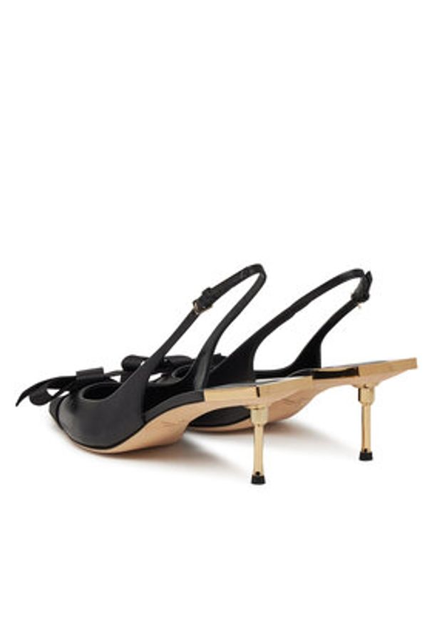 Elisabetta Franchi Sandały SA-05L-51E2 Czarny. Kolor: czarny. Materiał: skóra