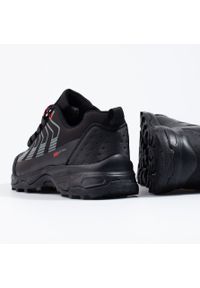 DK - Dk buty trekkingowe męskie Softshell czarne. Kolor: czarny. Materiał: softshell