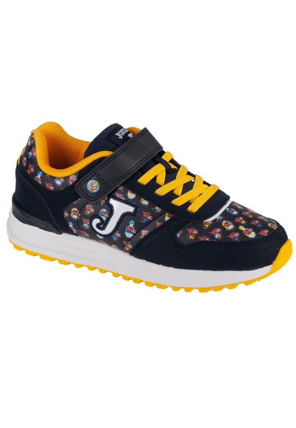 Joma - Buty sportowe Sneakersy chłopięce, Tornado Jr 24 JTORNAW. Kolor: niebieski, żółty, wielokolorowy. Sport: turystyka piesza