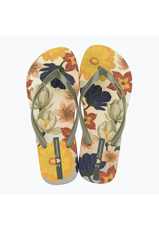 Klapki damskie Ipanema Verao Tropical. Kolor: zielony