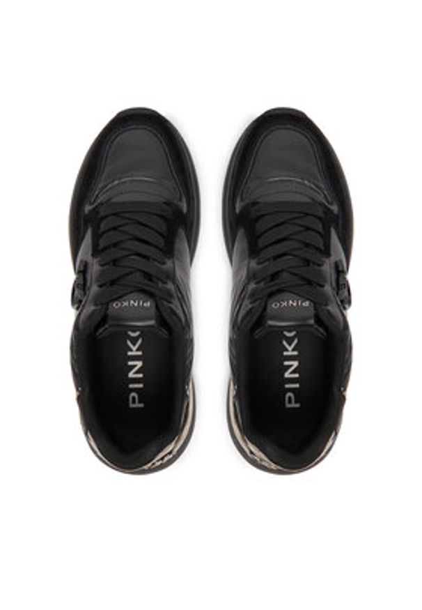 Pinko - PINKO Sneakersy Gem 07 SS0055P106 Czarny. Kolor: czarny. Materiał: materiał