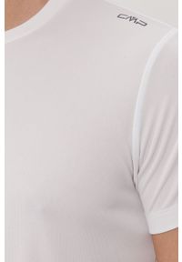 CMP T-shirt kolor biały gładki. Okazja: na co dzień. Kolor: biały. Materiał: dzianina. Wzór: gładki. Styl: casual