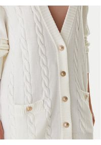 Guess Kardigan W5BR37 Z1192 Écru Relaxed Fit. Materiał: syntetyk