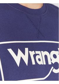 Wrangler Bluza Frame Logo W662HAB51 112321426 Fioletowy Regular Fit. Kolor: fioletowy. Materiał: bawełna #5