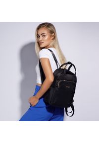 Wittchen - Damski plecak z nylonu z długimi uchwytami. Kolor: czarny. Materiał: nylon. Styl: klasyczny, sportowy #5
