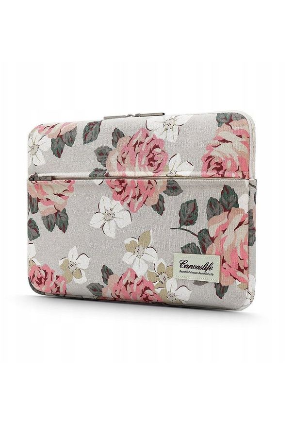 CANVASLIFE - Etui do Laptopa 13-14" Canvaslife White Rose