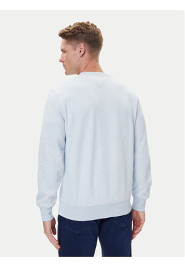 TOMMY HILFIGER - Tommy Hilfiger Bluza Logo MW0MW11596 Niebieski Regular Fit. Kolor: niebieski. Materiał: bawełna, syntetyk