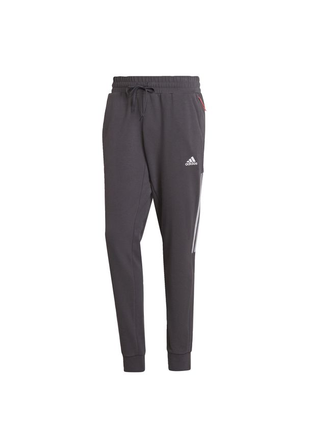 Adidas - Spodnie męskie adidas Aeroready Motion Sport Pants. Kolor: szary. Materiał: dresówka. Długość: długie. Sport: fitness