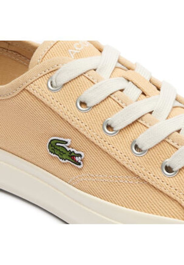 Lacoste Tenisówki Backourt 747CFA0006 Brązowy. Kolor: brązowy. Materiał: materiał