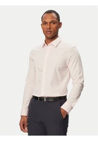 Calvin Klein Koszula LV04LB145G Różowy jasny Slim Fit. Kolor: różowy. Materiał: bawełna #1