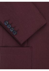 Pako Lorente - PAKO LORENTE – Bordowa marynarka z wełną i jedwabiem. Kolor: czerwony. Materiał: jedwab, wełna. Wzór: prążki #5
