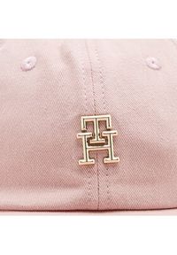 TOMMY HILFIGER - Tommy Hilfiger Czapka z daszkiem Naturally Th Soft Cap AW0AW14528 Różowy. Kolor: różowy. Materiał: materiał, bawełna