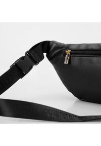 Wittchen - Damska torebka nerka ze skóry ekologicznej. Kolor: czarny. Materiał: skóra ekologiczna. Wzór: haft #3