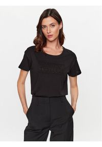 Armani Exchange T-Shirt 6RYT26 YJ3RZ 1200 Czarny Regular Fit. Kolor: czarny. Materiał: bawełna #1