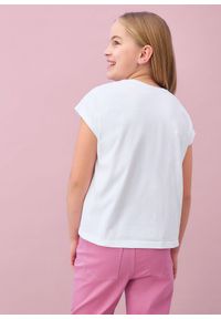 bonprix - T-shirt z czystej bawełny organicznej. Kolor: biały. Materiał: bawełna. Wzór: nadruk #2