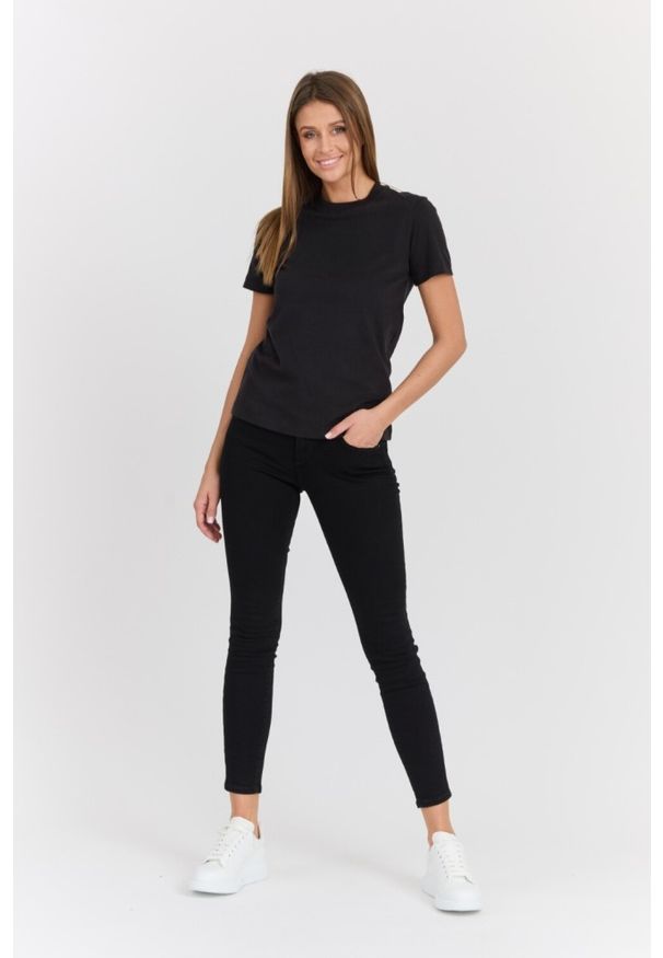 Guess - GUESS Czarne damskie jeansy Annette. Kolor: czarny