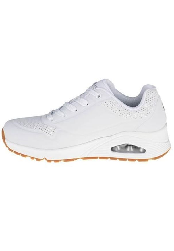 skechers - Buty do chodzenia damskie Skechers Unostand ON Air. Kolor: biały. Materiał: tkanina, materiał, syntetyk. Model: Skechers Sport. Sport: turystyka piesza