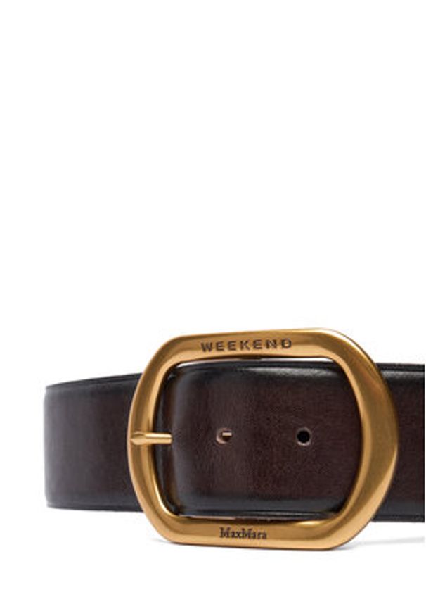 Weekend Max Mara Pasek Damski Clavier 2525506025600 Brązowy. Kolor: brązowy. Materiał: skóra